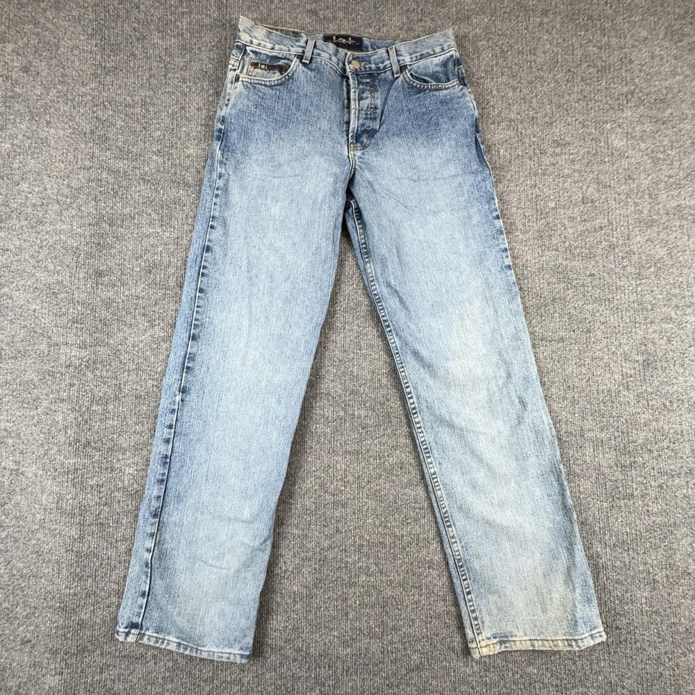 Y2K L.e.i. Jeans Juniors 9 Light Wash Blue Mid Rise Straight 100% Cotton Denim